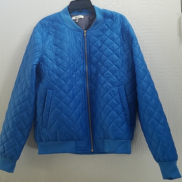 APRIL GIRL Blue Bomber Jacket - Picture 1 of 3